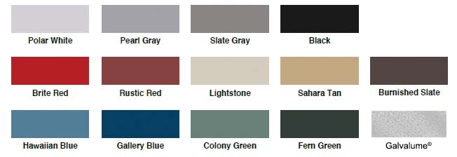 standard panel colours