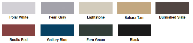 standard trim colours